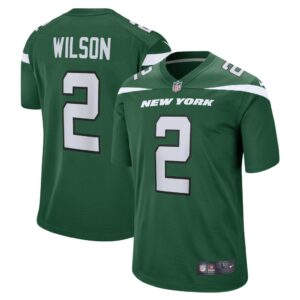 Men's New York Jets Zach Wilson Nike Gotham Green Game Jersey