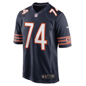 Men's Chicago Bears Zachary Thomas Nike Navy Game Player Jersey