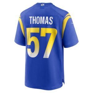 Zachary Thomas Los Angeles Rams Nike Team Game Jersey - Royal