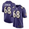 Men's Baltimore Ravens Zack Johnson Nike Purple Home Game Player Jersey