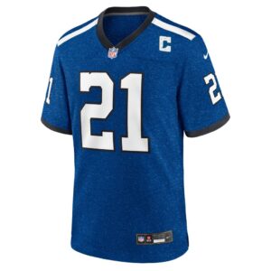 Zack Moss Indianapolis Colts Nike Indiana Nights Alternate Game Jersey - Royal