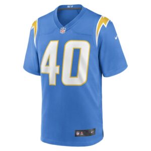 Men's Los Angeles Chargers Zander Horvath Nike Powder Blue Game Player Jersey