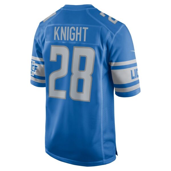 Zonovan Knight Detroit Lions Nike Team Game Jersey - Blue