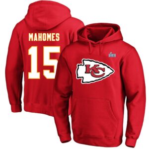 Men's Kansas City Chiefs Patrick Mahomes Red Super Bowl LVII Big & Tall Name & Number Pullover Hoodie