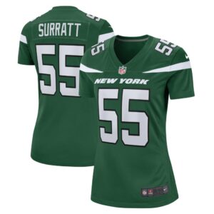 Women's New York Jets Chazz Surratt Nike Gotham Green Game Player Jersey