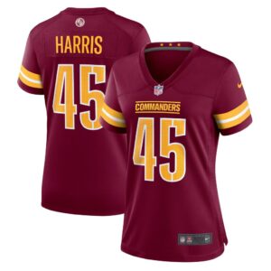 Women's Washington Commanders De'Jon Harris Nike Burgundy Game Player Jersey