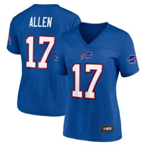 Women's Josh Allen Royal Buffalo Bills Game Time Player Jersey