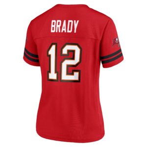 Women's Tom Brady Red Tampa Bay Buccaneers Game Time Player Jersey