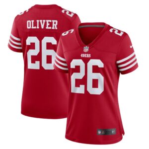 Isaiah Oliver San Francisco 49ers Nike Women's Game Jersey - Scarlet