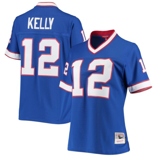 Jim Kelly Buffalo Bills Mitchell & Ness Women's 1990 Legacy Replica Jersey - Royal