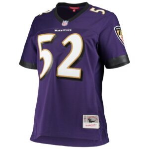 Ray Lewis Baltimore Ravens Mitchell & Ness Women's Legacy Replica Team Jersey - Purple