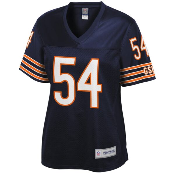 Brian Urlacher Chicago Bears NFL Pro Line Women's Retired Player Replica Jersey - Navy