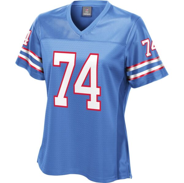 Women's Houston Oilers Bruce Matthews NFL Pro Line Royal Retired Player Jersey