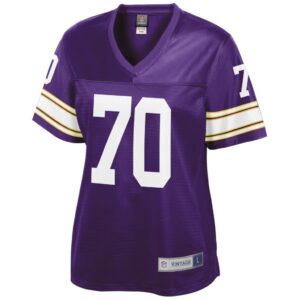 Women's Minnesota Vikings Jim Marshall NFL Pro Line Purple Retired Player Jersey