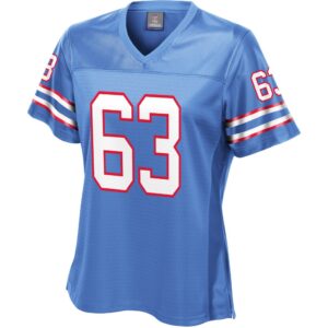 Women's Houston Oilers Mike Munchak NFL Pro Line Royal Retired Player Jersey