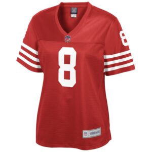 Steve Young San Francisco 49ers NFL Pro Line Women's Retired Player Replica Jersey - Scarlet