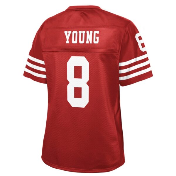 Steve Young San Francisco 49ers NFL Pro Line Women's Retired Player Replica Jersey - Scarlet