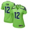 12th Fan Seattle Seahawks Nike Women's Game Jersey - Neon Green