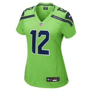 12th Fan Seattle Seahawks Nike Women's Game Jersey - Neon Green