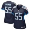 Women's Tennessee Titans Aaron Brewer Nike Navy Game Player Jersey