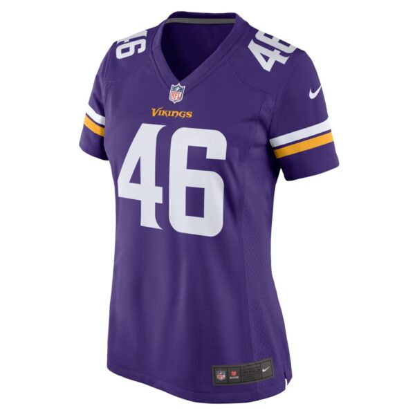 Aaron Dykes Minnesota Vikings Nike Women's Team Game Jersey - Purple