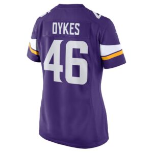 Aaron Dykes Minnesota Vikings Nike Women's Team Game Jersey - Purple