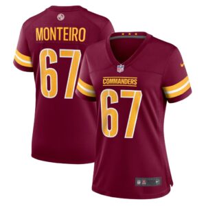 Women's Washington Commanders Aaron Monteiro Nike Burgundy Game Player Jersey