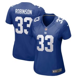 Women's New York Giants Aaron Robinson Nike Royal Game Player Jersey