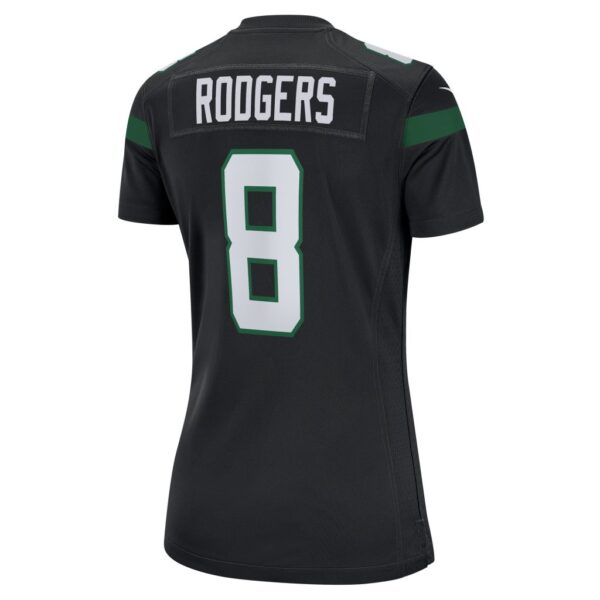 Women's New York Jets Aaron Rodgers Nike Black Game Jersey