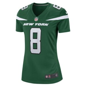 Women's New York Jets Aaron Rodgers Nike Gotham Green Game Jersey