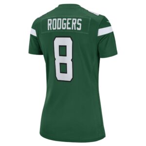 Women's New York Jets Aaron Rodgers Nike Gotham Green Game Jersey