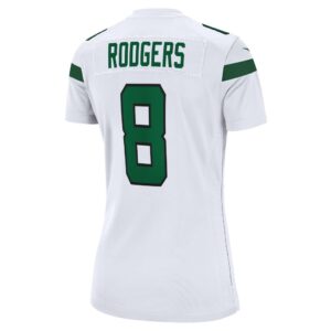 Women's New York Jets Aaron Rodgers Nike White Game Jersey