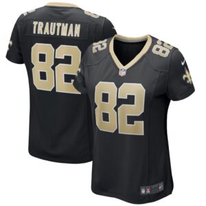 Women's New Orleans Saints Adam Trautman Nike Black Game Jersey