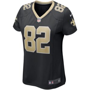 Women's New Orleans Saints Adam Trautman Nike Black Game Jersey