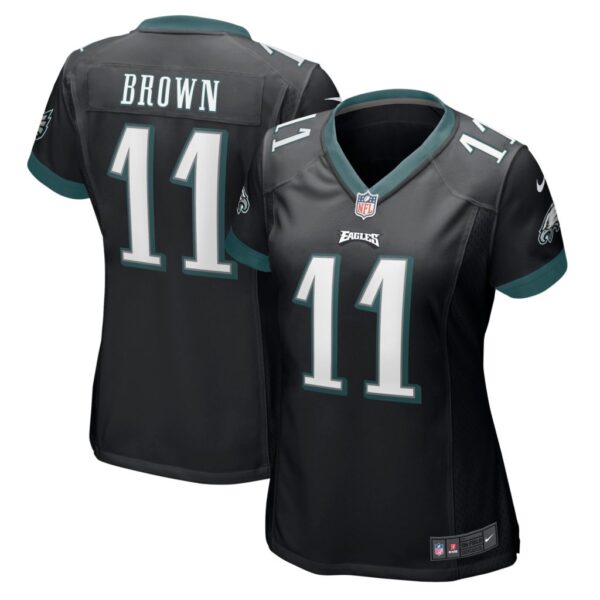 Women's Philadelphia Eagles A.J. Brown Nike Black Player Game Jersey