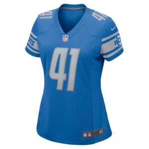 Women's Detroit Lions AJ Parker Nike Blue Nike Game Jersey