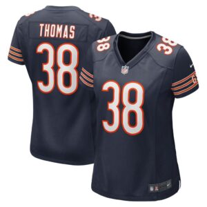 Women's Chicago Bears A.J. Thomas Nike Navy Game Player Jersey