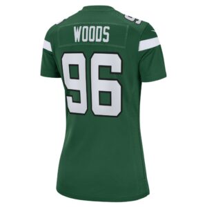 Al Woods New York Jets Nike Women's Game Jersey - Gotham Green