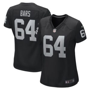 Women's Las Vegas Raiders Alex Bars Nike Black Game Player Jersey