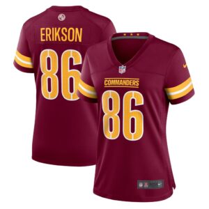 Women's Washington Commanders Alex Erickson Nike Burgundy Player Game Jersey