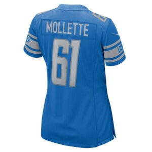 Alex Mollette Detroit Lions Nike Women's Team Game Jersey - Blue