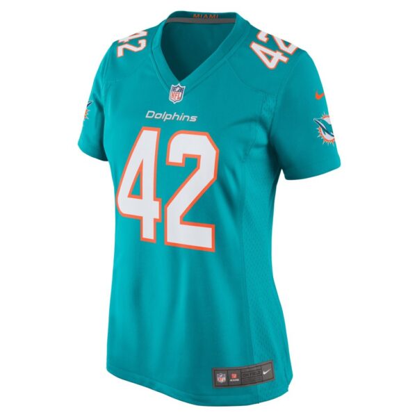 Alexander Johnson Miami Dolphins Nike Women's Game Jersey - Aqua