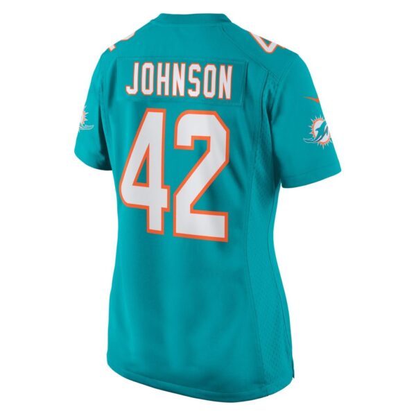 Alexander Johnson Miami Dolphins Nike Women's Game Jersey - Aqua