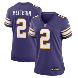 Alexander Mattison Minnesota Vikings Nike Women's Classic Player Game Jersey - Purple