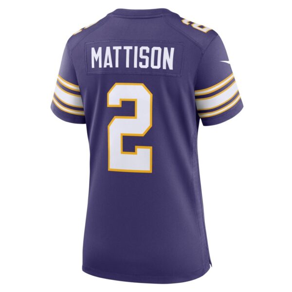 Alexander Mattison Minnesota Vikings Nike Women's Classic Player Game Jersey - Purple