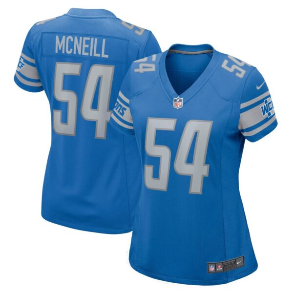 Women's Detroit Lions Alim McNeill Nike Blue Nike Game Jersey