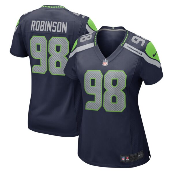 Women's Seattle Seahawks Alton Robinson Nike College Navy Game Jersey