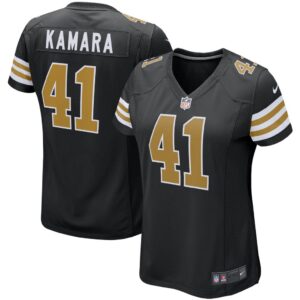 Women's Nike Alvin Kamara Black New Orleans Saints Alternate Game Player Jersey