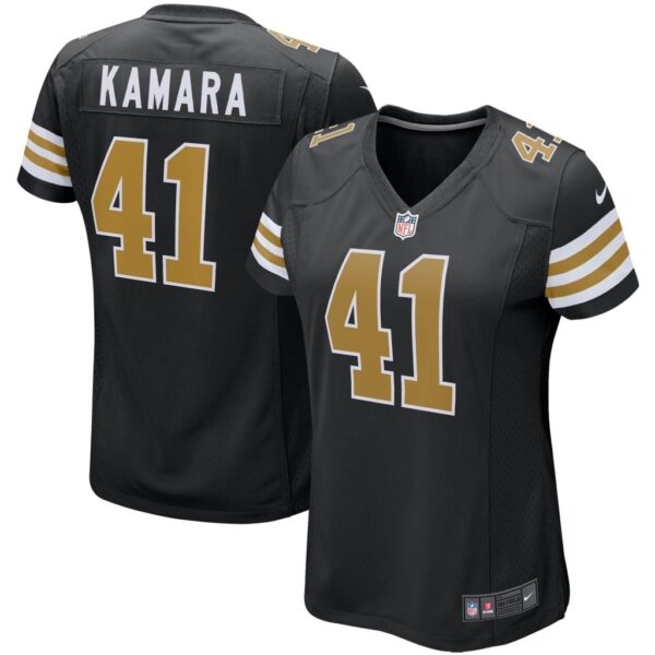 Women's Nike Alvin Kamara Black New Orleans Saints Alternate Game Player Jersey