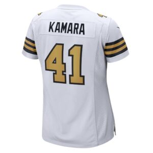 Alvin Kamara New Orleans Saints Nike Women's Alternate Game Jersey - White